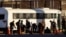 FILE - Migrants, mostly from Venezuela, requesting asylum in El Paso, Texas, as seen from Ciudad Juarez, Mexico, Sept. 23, 2022