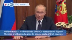 VOA60 World - Putin Announces Mobilization of Russian Military Reserves