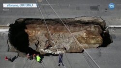 Guatemala’da Yol Ortasında Dev Çukurlar Oluştu 