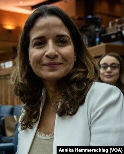 Leila Benali, ministre de la transition énergétique et du développement durable du Maroc et présidente de l'Assemblée des Nations Unies pour l'environnement.