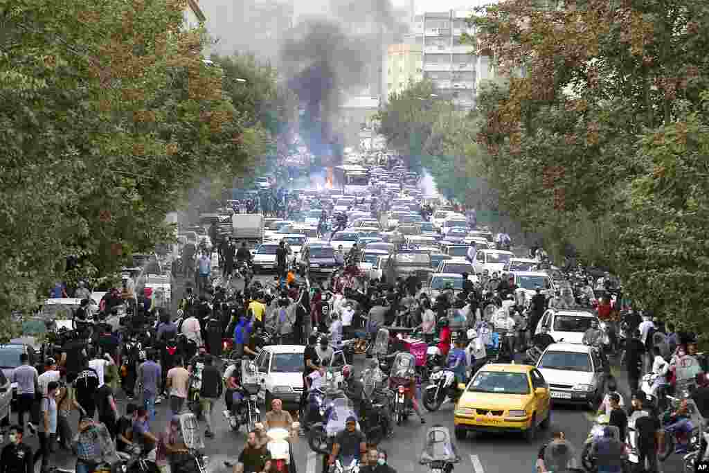 تظاهرات در شهر تهران، پایتخت ایران