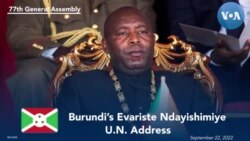 Burundi’s Ndayishimiye Addresses 77th UNGA