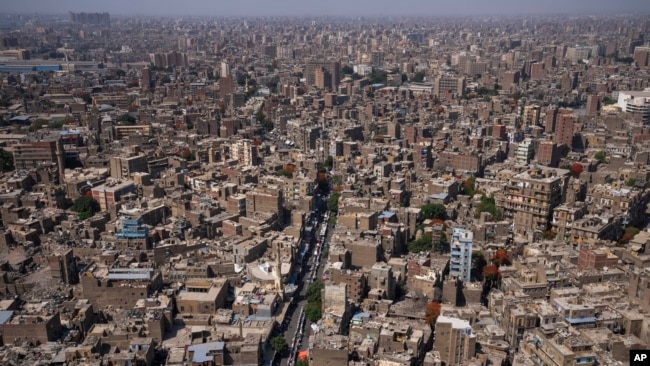 FILE - A general view of Cairo, May 25, 2022.