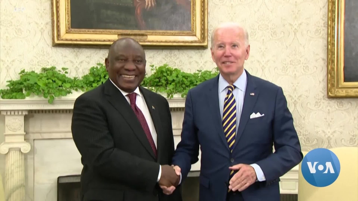 Biden Hosts South African President for First White House Visit