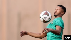 FILE: Senegal's forward Keita Balde attends a training session at the Omnisports Ahmadou Ahidjo stadium in Yaounde on February 1, 2022, on the eve of the 2021 Africa Cup of Nations (CAN) semi-final football match between Burkina Faso and Senegal.