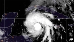 Tropical Storm Ian over the central Caribbean, Sept. 26, 2022. 