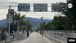 Frontera entre Colombia y Venezuela. Foto de archivo. 