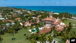 FILE - An aerial view of former President Donald Trump's Mar-a-Lago estate in Palm Beach, Fla., Aug. 31, 2022. 