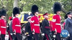 Queen Elizabeth II Arrives at Westminster Hall