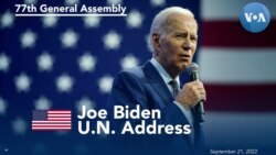 U.S. President Biden Addresses 77th UNGA