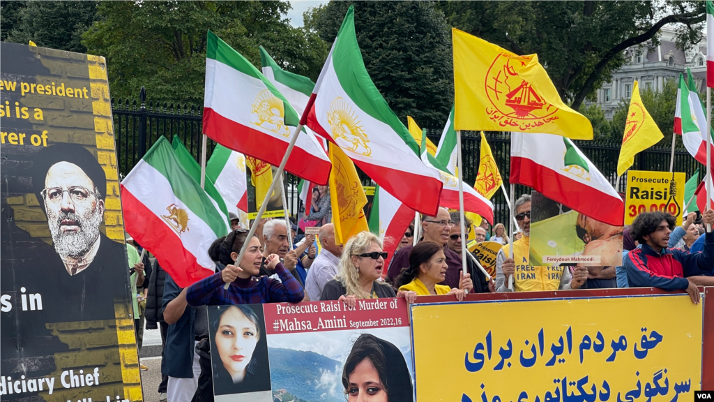 تجمع هواداران سازمان مجاهدین خلق در شهر واشنگتن -شنبه ۲ مهر
