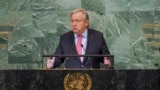 United Nations Secretary-General Antonio Guterres addresses the 77th session of the General Assembly at U.N. headquarters, Sept. 20, 2022.