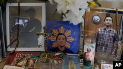 Fotos de Angelo Quinto en la casa de su familia, en Antioch, California, el 16 de marzo de 2021. Quinto murió tres días después de ser inmovilizado por policías mientras tenía una crisis de salud mental, el 23 de diciembre de 2020. (Foto AP/Jeff Chiu)