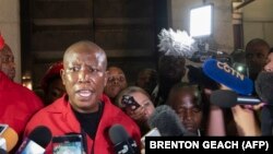 UMnu. Julius Malema umkhokheli webandla le EFF elakwele South africa.