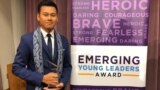 Pemuda Indonesia, Diovio Alfath, penerima penghargaan "Emerging Young Leaders" dari Deplu AS (Dok: VOA)