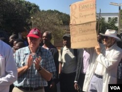Doctors' protest in Harare ...