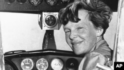 Amelia Earhart poses in this undated photo. 