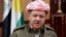 Kurdish Regional Government President Masoud Barzani smiles in Arbil, about 350 km north of Baghdad Jun. 2, 2013.