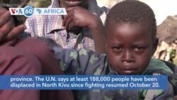 VOA60 Africa - DR Congo: Hundreds flee fresh fighting in Kivu