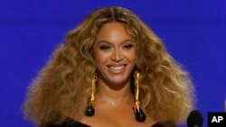 Foto Achiv: Beyonce nan 63em seremoni anyel pri Grammy yo nan Los Angeles, 14 Mas, 2021. 