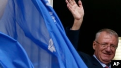 塞爾維亞極端民族主義領袖沃伊斯拉夫•舍舍利（資料照片）
