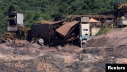 FILE - A view of a collapsed tailings dam owned by Brazilian mining company Vale SA, in Brumadinho, Brazil, Feb.10, 2019. 