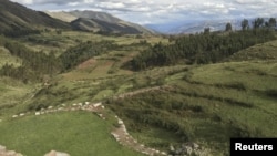 Farms and varying landscapes surrounding Cusco, Peru are seen in this undated handout photo released April 6, 2016 by Amy Goldberg.