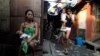 Residents are seen outside their shanties in Navotas, Metro Manila, Philippines, Oct. 28, 2017. An U.N. report looked at the economic future of Asia, including poverty, which remains “relatively high” in South and Southwest Asia. 