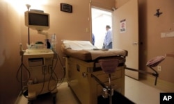 A procedure room is seen during a tour and event at Whole Woman’s Health of San Antonio, Feb. 9, 2016, in San Antonio, Texas.