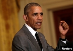 U.S. President Barack Obama at the White House in Washington, July 15, 2016.