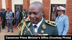 FILE- Cameroon General Jacob Kodji is seen in this 2015 photo posted to the website of the Cameroon Prime Minister.
