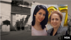 Undated image of jailed Iranian women's rights activists Saba Kord Afshari, left, and her mother, Raheleh Ahmadi, whose treatment at Tehran's Evin prison has become harsher, according to a source who spoke to VOA Persian on Oct. 16, 2020. (VOA Persian)