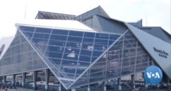 친환경 건축 인증(LEED) 최고 등급을 받은 애틀란타주 조지아의 '메르세데스 벤츠' 풋볼 경기장.