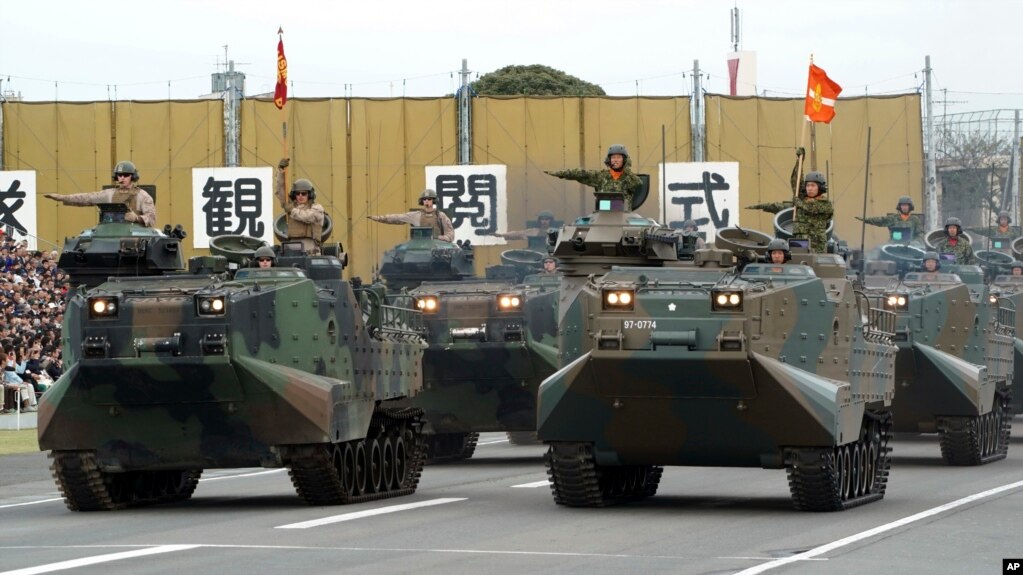 日本2022年度防卫白皮书促加强军力及军事预算。(photo:VOA)