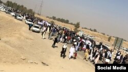 تجمع مردم سیستان و بلوچستان در اعتراض به عدم تأمین حق‌آبه، ۸ بهمن ۱۴۰۰