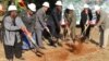 Ambassador Bruce Wharton (third from left) at the ground breaking ceremony in Harare. (Photo: U.S. Embassy)