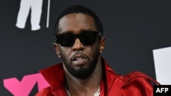 (FILES) US producer-musician Sean "Diddy" Combs poses with the Global Icon award in the press room during the MTV Video Music Awards at the Prudential Center in Newark, New Jersey, on September 12, 2023.