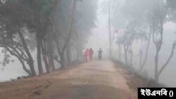 কুয়াশায় আচ্ছন্ন শীতের সকাল। (ছবি- ইউএনবি) 