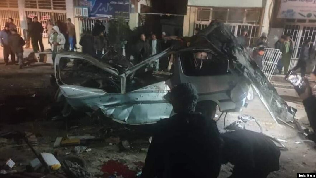 په هرات کې د چاودنې منظر.