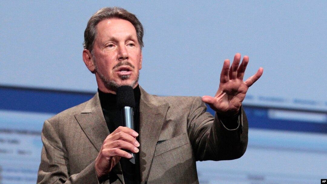 Direktur perusahaan teknologi komputer Oracle, Larry Ellison, mendapat gaji tertinggi di AS yaitu hampir 77 juta dollar (foto: dok).