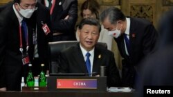 中國領導人習近平在巴厘島出席G20峰會。 （2022年11月15日）