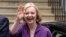 Liz Truss arrives at Conservative Central Office in Westminster after winning the Conservative Party leadership contest in London, Sept. 5, 2022.