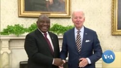 Biden Meets With South Africa's Ramaphosa 
