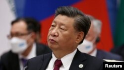 El presidente chino, Xi Jinping, asiste a una reunión de formato extendido de los jefes de los estados miembros de la Organización de Cooperación de Shanghai (OCS) en una cumbre en Samarcanda, Uzbekistán, el 16 de septiembre de 2022.