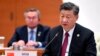 چین کے صدر شی جن پنگ 16 ستمبر 2022 کو سمرقند، ازبکستان میں شنگھائی تعاون تنظیم کے سربراہی اجلاس سے خطاب کر رہے ہیں۔