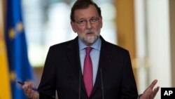 Le Premier ministre espagnol, Mariano Rajoy, au palais de la Moncloa à Madrid, vendredi 29 décembre 2017. (AP Photo / Francisco Seco)