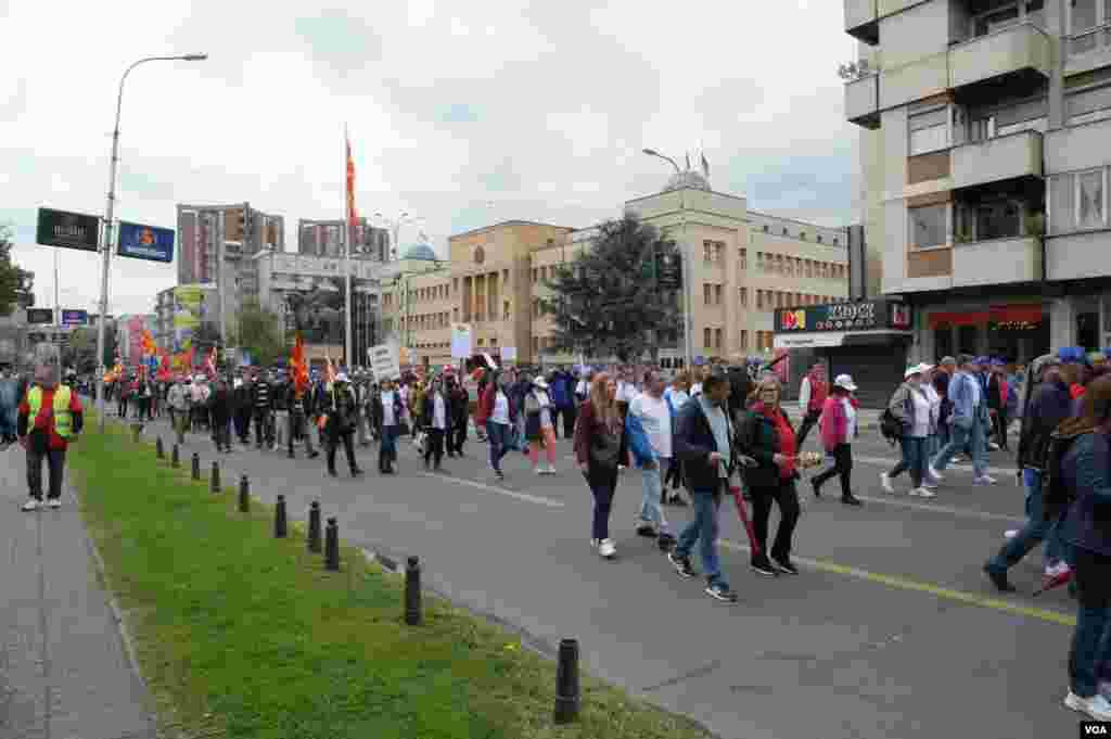 Union rallies in Skopje, North Macedonia at Labor day, 1st of May