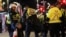 Police arrest a supporter of the Rolling Thunder Convoy during a rally on April 29, 2022, in Ottawa, Canada.