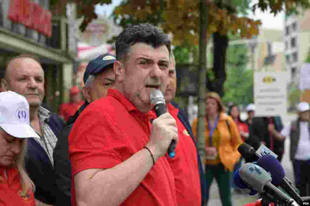 Union rallies in Skopje, North Macedonia at Labor day, 1st of May