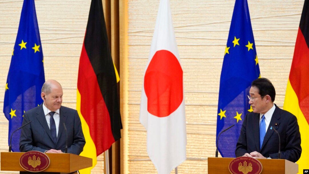 German Chancellor Olaf Scholz and Japan PM Fumio Kishida
